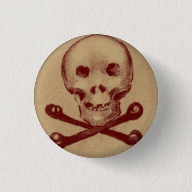Skalle och Crossbones 1 flytta sig mycket långsamt Knapp (Framsida)