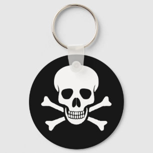 Skalle och Crossbones Keychain Nyckelring