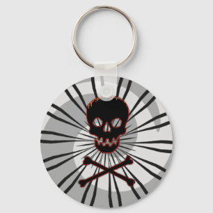 Skalle och Crossbones Keychain Nyckelring
