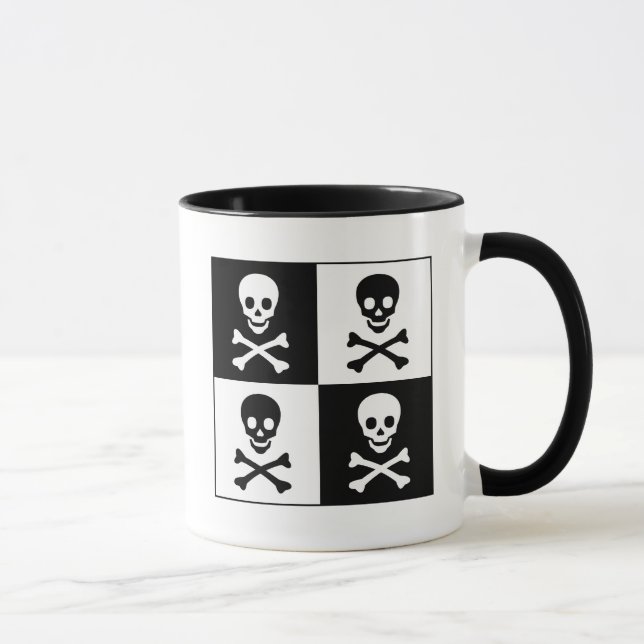 Skalle och Crossbones Mugg (Höger)