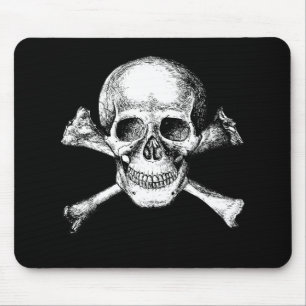 Skalle och Crossbones Musmatta