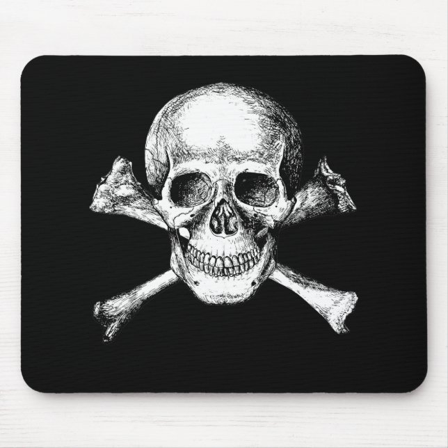 Skalle och Crossbones Musmatta (Framsidan)
