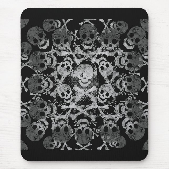 skalle och crossbones musmatta (Framsidan)