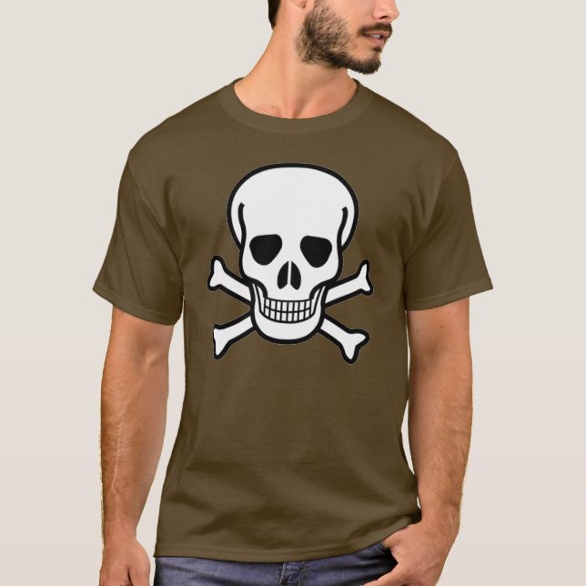 Skalle och Crossbones T-shirt (Framsida)