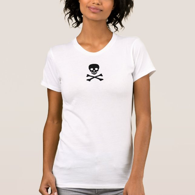 Skalle och Crossbones Tee Shirt (Framsida)