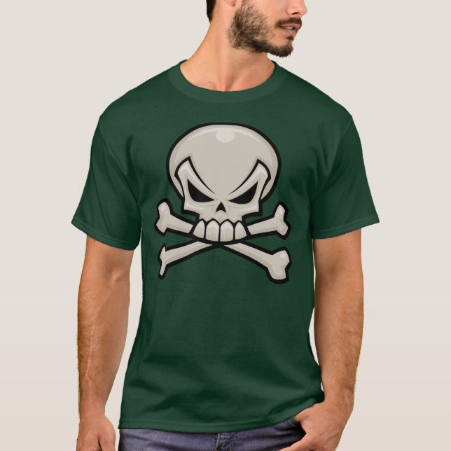 Skalle och Crossbones Tee Shirt (Framsida)