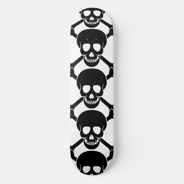 Skalle- och CrossboneslönnSkateboard Old School Skateboard Bräda 21,6 Cm (Framsida)