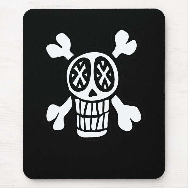 skalle och crossbonesmousepad musmatta (Framsidan)