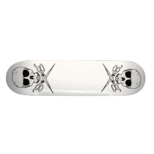 skalle-och-kor-sax, old school skateboard bräda 18 cm