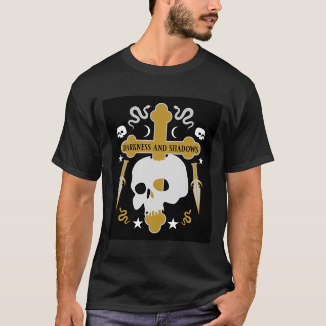 Skalle och kor t shirt (Framsida)