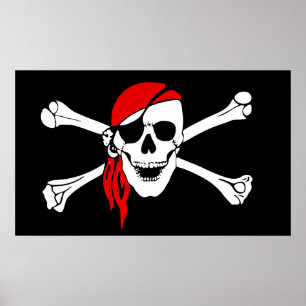 Skalle- och korben poster