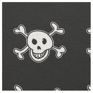 Skalle och korsben av mönster flagga tyg