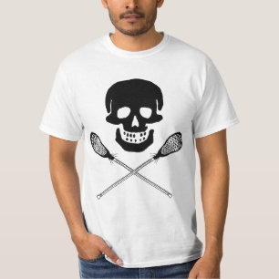 Skalle och LacrossepinneT-tröja Tee Shirt