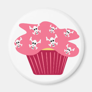Skalle och muffinsmagnet magnet