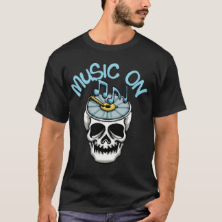 Skalle och musik streetwear t shirt
