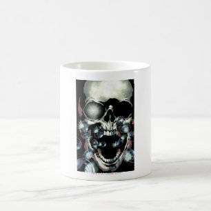 Skalle och ringar - färg kaffemugg