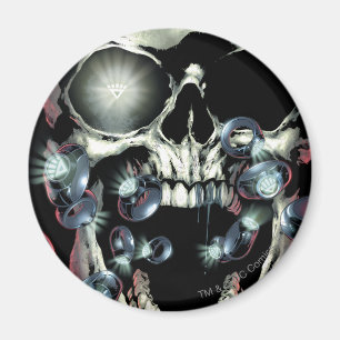 Skalle och ringar - färg magnet