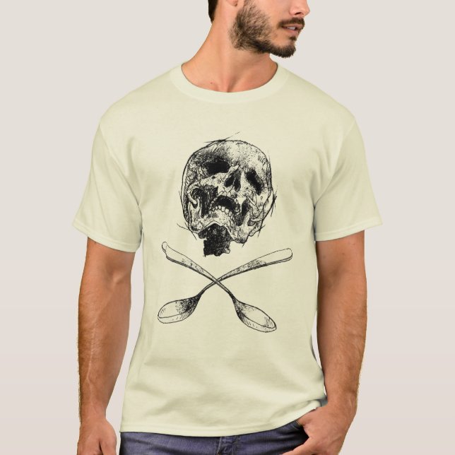 Skalle och skedar tee (Framsida)