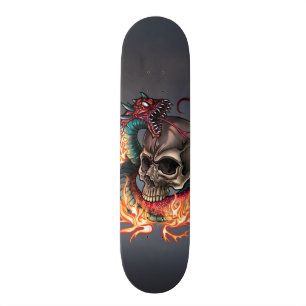 Skalle + Orm Old School Skateboard Bräda 18 Cm