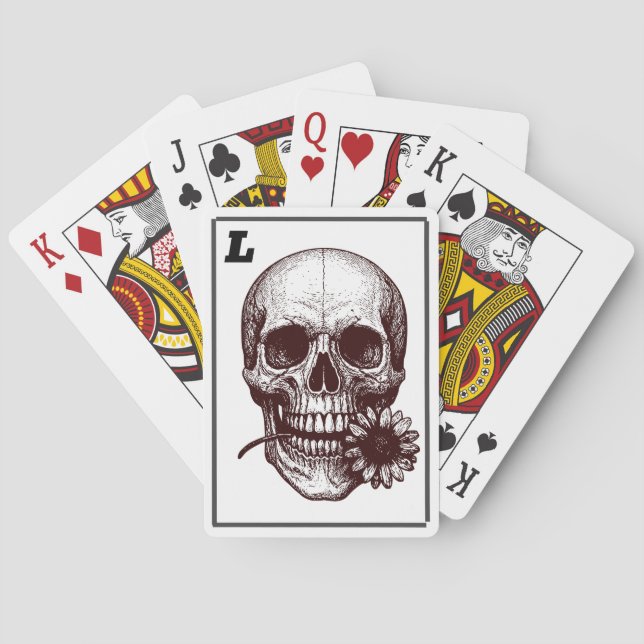 skalle romantik casinokort (Baksidan)