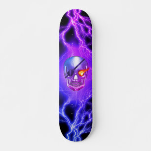 Skalle Sjökapten Ögonpatch Mini Skateboard Bräda 18,5 Cm