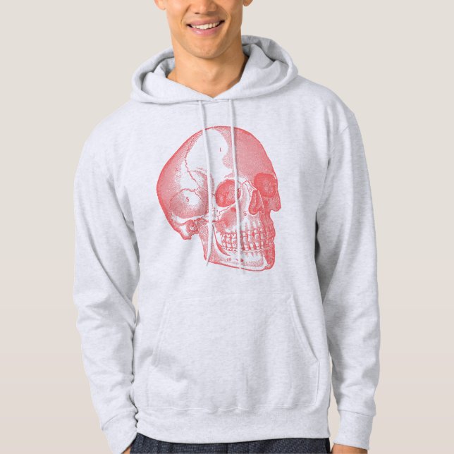 Skalle Sweatshirt Med Luva (Framsida)
