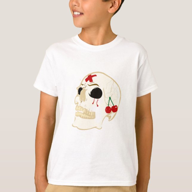 skalle t shirt (Framsida)
