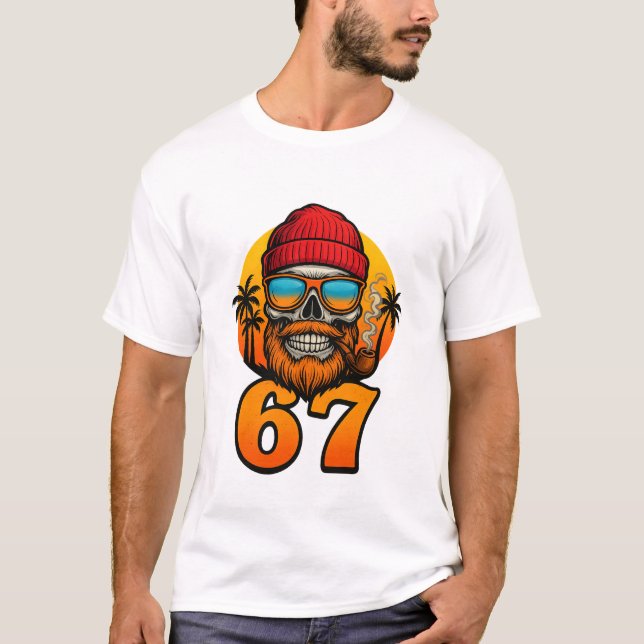 Skalle Vibes 67 T Shirt (Framsida)