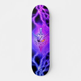Skalle VIKINGKRIGARE Mini Skateboard Bräda 18,5 Cm