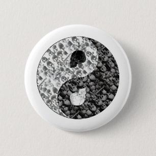 Skalle Yin Yang Knapp