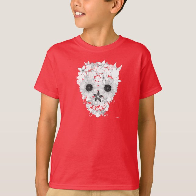 Skalleblommor T Shirt (Framsida)