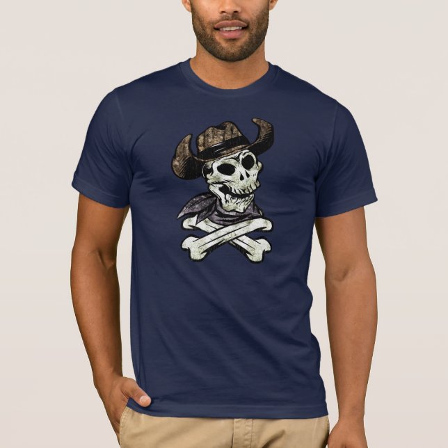 SkalleCowboy T Shirt (Framsida)