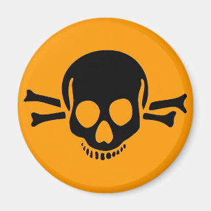 skallecrossbones halloween magnet