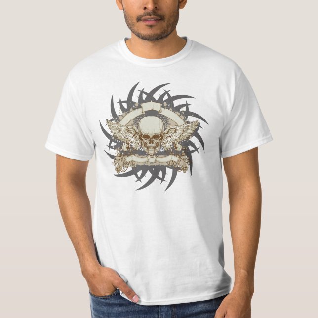 Skalledesign 2 tee shirt (Framsida)