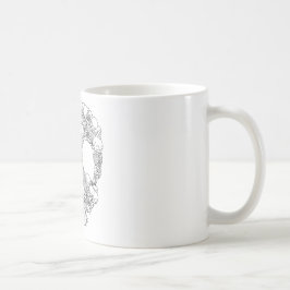 Skalledesign - pyramid av döskallar kaffemugg