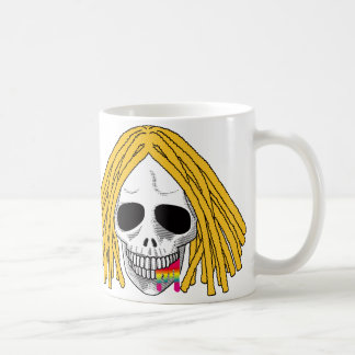 SkalleDreadlocks den blonda regnbågen B Kaffemugg