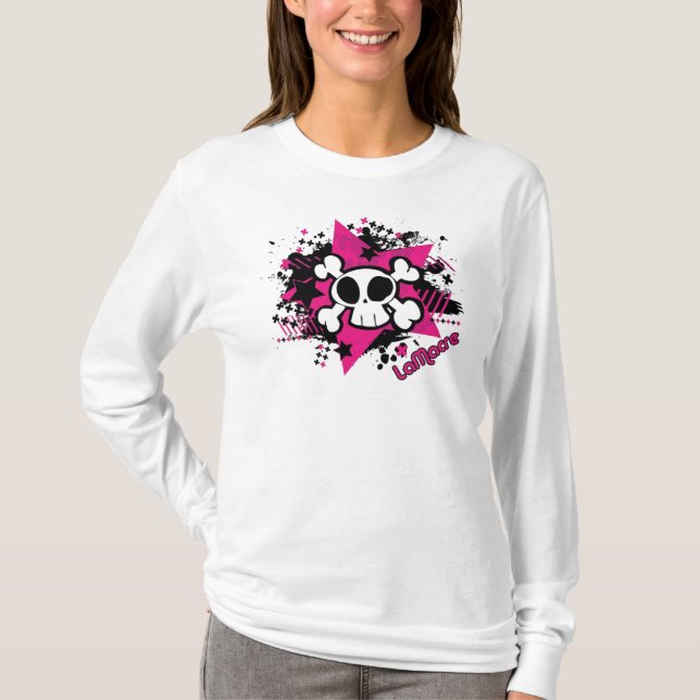 SkalleflickaHoodie T-shirt (Framsida)