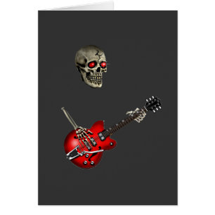 Skallegitarrspelare Hälsningskort