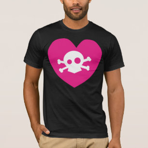 skallehjärta t-shirt