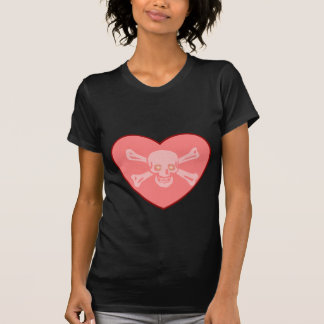 skallehjärta tee shirt