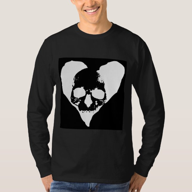 skallehjärta tee shirt (Framsida)