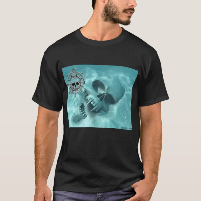 Skallehuggtänder & T-tröja för hav för Tee Shirt (Framsida)