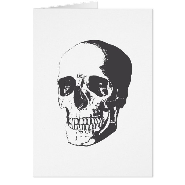 Skalleillustration Hälsningskort (Framsidan)