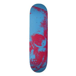 Skalleillustration Mini Skateboard Bräda 18,5 Cm