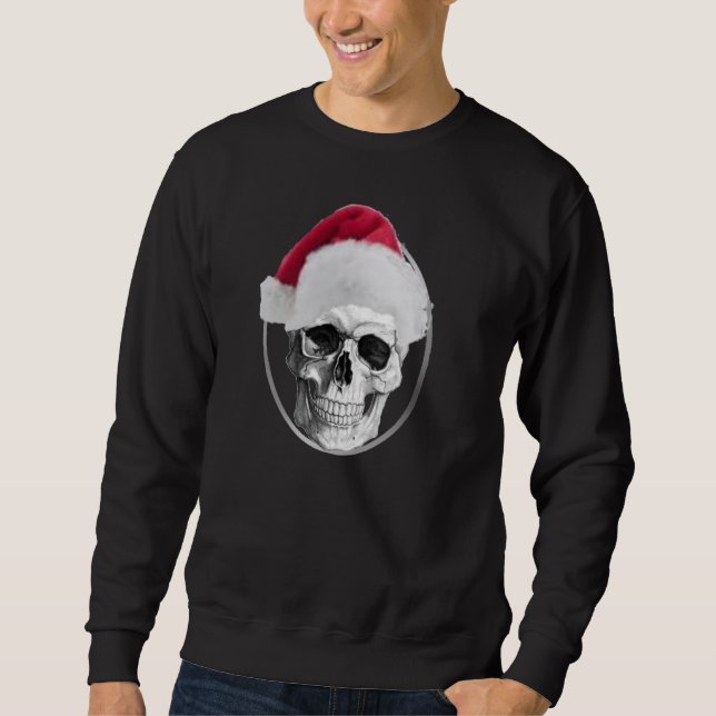 SkallejulSanta tröja Sweatshirt (Framsida)