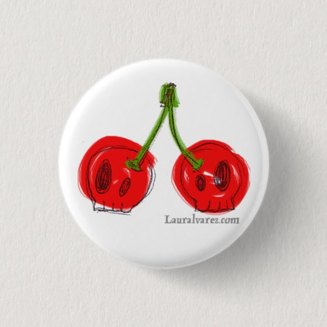 skallekörsbär knapp (Framsida)