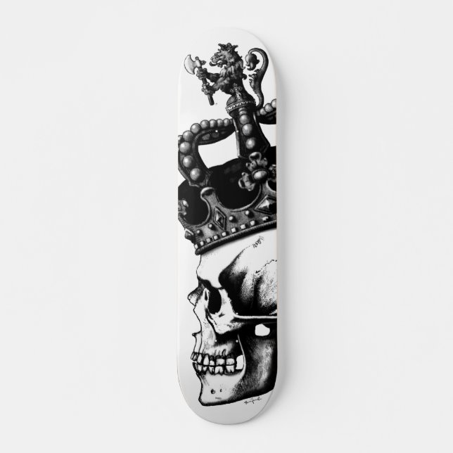 Skallekungen profilerar old school skateboard bräda 21,6 cm (Framsida)