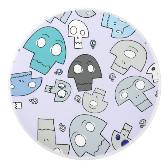 Skallemönster Knopp (Framsidan)