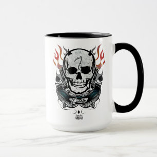 Skallen för självmordSquad Diablo & flammar Mugg