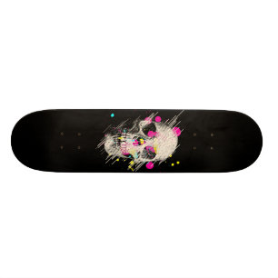 skallen målar mini skateboard bräda 18,7 cm